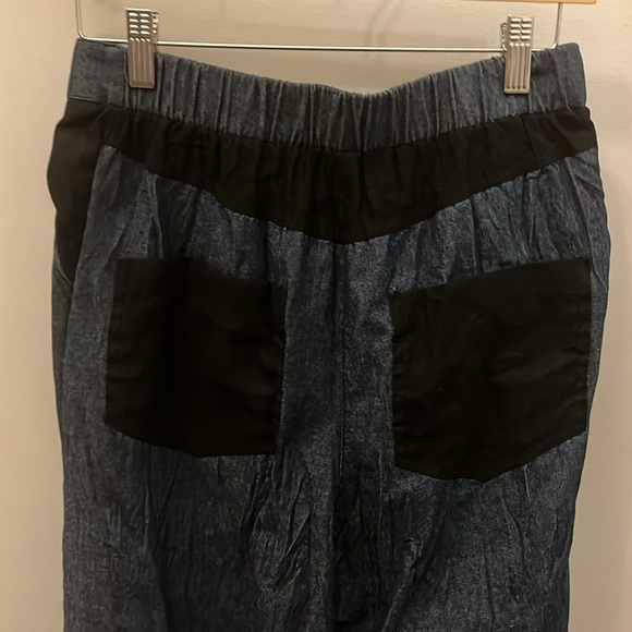 Alembika Ozai N Ku Jacket & Cropped Pants Set NWT Blue Denim Chambray Size XS - Picture 12 of 15